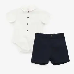 YAMP - Sets Body manga corta + Pantalón para Bebé niño en Algodón