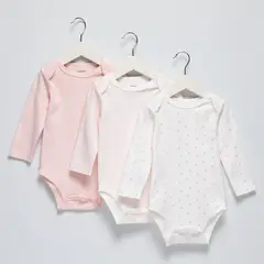 YAMP - Bodie Para Bebé niña Pack de 3 unidades Algodón