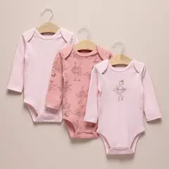 YAMP - Bodie Para Bebé niña Pack de 3 unidades Algodón