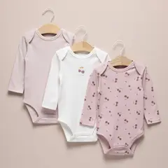 YAMP - Bodie Para Bebé niña Pack de 3 unidades Algodón