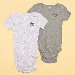 YAMP - Bodies Bebé niño Pack de 2 unidades  Algodón