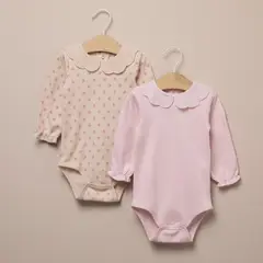 YAMP - Bodies Bebé niña Pack de 2 unidades Algodón