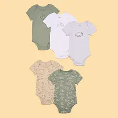 YAMP - Bodies Bebé niño Pack de 5 unidades  Algodón