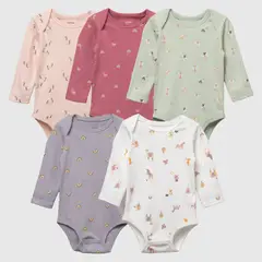 YAMP - Bodies Bebé niña Pack de 5 unidades Algodón
