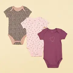 YAMP - Bodies Bebé niña Pack de 3 unidades  Algodón