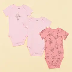 YAMP - Bodies Bebé niña Pack de 3 unidades  Algodón