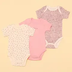 YAMP - Bodies Bebé niña Pack de 3 unidades  Algodón