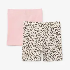 YAMP - Shorts Bebé niña Pack de 2 unidades con Cintura elásticada Algodón