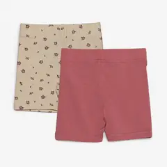 YAMP - Shorts Bebé niña Pack de 2 unidades con Cintura elásticada Algodón