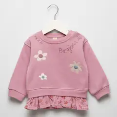 YAMP - Saco Bebé niña Bordado Algodón