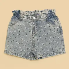 YAMP - Shorts Bebé niña Cintura elásticada Algodón