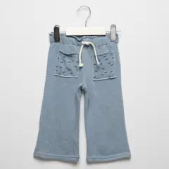 YAMP - Pantalón Bebé niña Cintura elásticada  Algodón