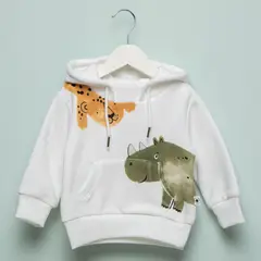 YAMP - Saco Bebé niño con Estampado Con capucha Algodón