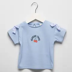 YAMP - Camiseta Bebé niña Con aplique  Manga corta Algodón