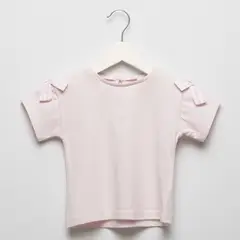 YAMP - Camiseta Bebé niña Con aplique  Manga corta Algodón