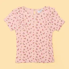YAMP - Camiseta Bebé niña Manga corta Algodón