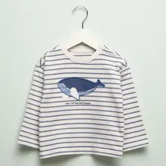 YAMP - Camiseta Bebé niño de Rayas  Manga larga Algodón