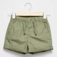 YAMP - Short Cintura elásticada para Bebé niño de Algodón