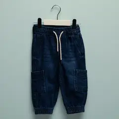 YAMP - Jean Bebé niño Cintura elásticada  Algodón