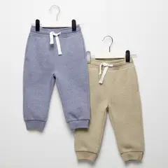 YAMP - Jogger Bebé niño Pack de 2 unidades con Cintura elásticada Algodón