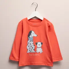 YAMP - Camiseta Bebé niño Manga larga Algodón