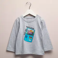 YAMP - Camiseta Bebé niño Manga larga Algodón