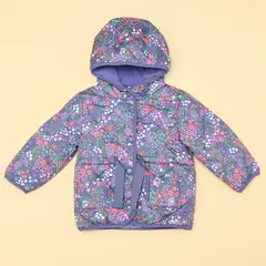 YAMP - Chaqueta Bebé niña Flores Con capucha