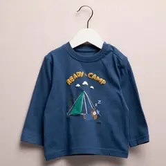 YAMP - Camiseta Bebé niño Manga larga Algodón
