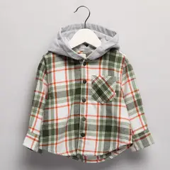 YAMP - Camisa Bebé niño Con capucha Manga larga Algodón