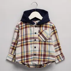 YAMP - Camisa Bebé niño Con capucha Manga larga Algodón