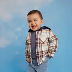 YAMP - Camisa Bebé niño Con capucha Manga larga Algodón