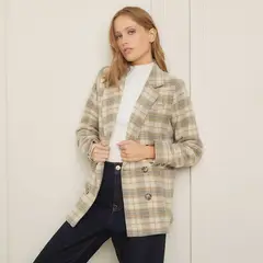 BASEMENT - Blazer Mujer de Cuadros