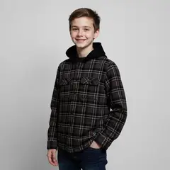 FEDERATION - Camisa Niño Con capucha Manga larga Algodón