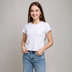 ELV - Camiseta Niña  Manga corta Algodón