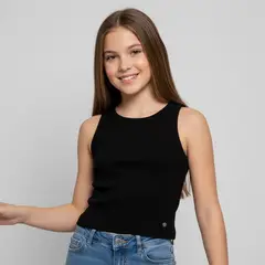 ELV - Top para Niña Acanalada