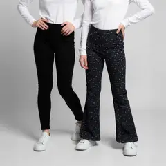 ELV - Leggings Niña Pack de 2 unidades Cintura elásticada Algodón