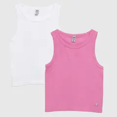 ELV - Tops Niña Pack de 2 unidades Acanalada