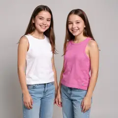 ELV - Tops Niña Pack de 2 unidades Acanalada