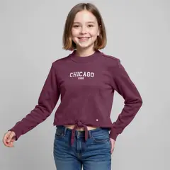 ELV - Camiseta Niña con Estampado  Manga larga
