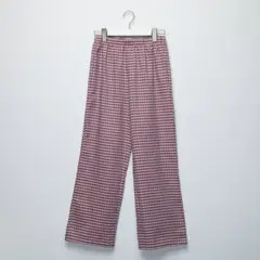ELV - Pantalón de Cuadros Niña Cintura elásticada Algodón