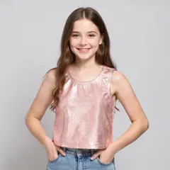 ELV - Camiseta Niña Brillante Algodón