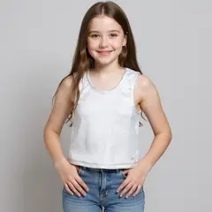 ELV - Camiseta Niña Brillante Algodón