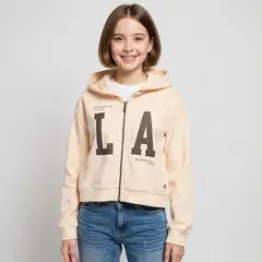 ELV - Saco Niña con Estampado Con capucha Algodón
