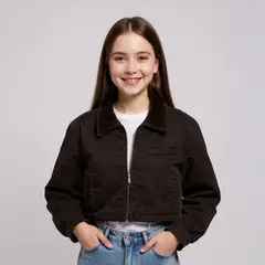 ELV - Chaqueta Niña Con cuello Algodón