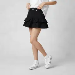 ELV - Falda Niña con Boleros  Algodón