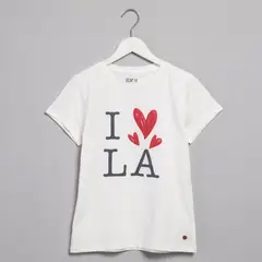 ELV - Camiseta Para Niña con Estampado Manga corta de Algodón