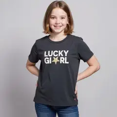 ELV - Camiseta Para Niña con Estampado Manga corta de Algodón