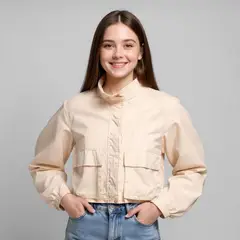 ELV - Chaqueta Niña Con cuello