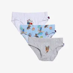 PAW PATROL - Calzoncillos para Niño Pack de 3 unidades con Estampado Cintura elásticada de Algodón