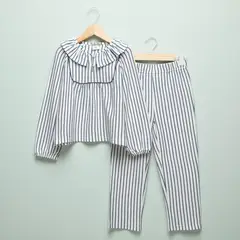 CONIGLIO - Pijama Cintura elásticada para Niña 2 piezas de Rayas Manga larga de Algodón